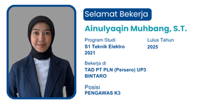 Ainulyaqin Muhbang, S.T. Selamat bekerja